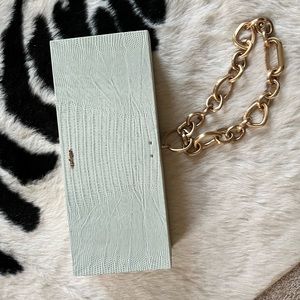 Cult Gaia Calla MINT GREEN Wristlet with dust bag -